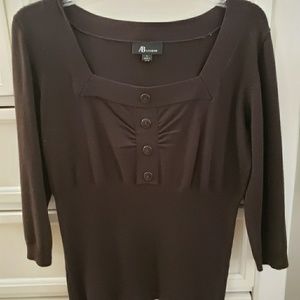 Brown fitted sweater, size Large, ABstudio brand